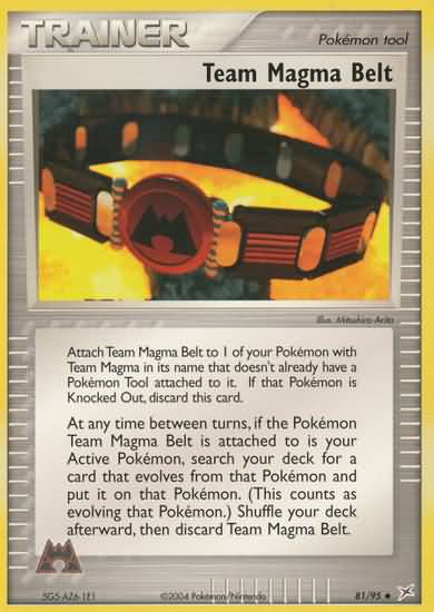 Team Magma Belt  (EX Team Aqua Vs Team Magma Nintendo)